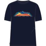 Marineblaue Kurzärmelige Icebreaker Tech T-Shirts aus Wolle für Herren Größe L 