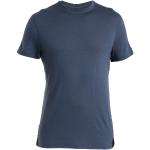 Blaue Langärmelige Icebreaker T-Shirts aus Wolle für Herren Größe XL 