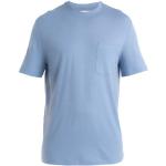 Reduzierte Blaue Langärmelige Icebreaker Pocket Shirts mit Tasche aus Wolle für Herren Größe S 