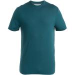 Reduzierte Blaue Langärmelige Icebreaker Tech T-Shirts aus Wolle für Herren Größe S 