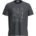 Schwarze Kurzärmelige Icebreaker Tech T-Shirts für Herren Größe XXL 