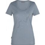 Weiße Kurzärmelige Icebreaker Tech T-Shirts für Damen Größe L 
