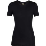 Schwarze Icebreaker Everyday T-Shirts aus Jersey für Damen Größe S für den für den Winter 