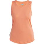 Orange Icebreaker Sphere Tank-Tops aus Jersey für Damen Größe XL für den für den Sommer 
