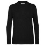 Schwarze Icebreaker Rundhals-Ausschnitt Damensweatshirts aus Wolle Größe M für den für den Winter 