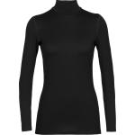 Reduzierte Schwarze Langärmelige Rollkragen Rollkragenshirts aus Wolle für Damen Größe XL für den für den Winter 