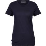 Reduzierte Marineblaue Kurzärmelige Icebreaker Tech T-Shirts aus Wolle für Damen Größe XS 