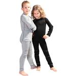 Schwarze Melierte Kinderoutfits & Kindersets aus Polyester maschinenwaschbar für Mädchen Größe 146 