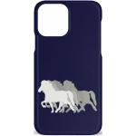 Marineblaue Motiv iPhone 12 Hüllen mit Pferdemotiv aus Kunststoff 