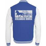 Blaue Motiv College Jacken für Kinder & Baseball Jacken für Kinder mit Pferdemotiv aus Baumwolle 
