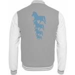 Graue Motiv College-Jacken & Baseball-Jacken mit Pferdemotiv aus Baumwolle für Damen Größe XS 