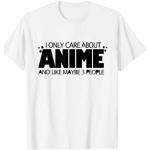 Ich kümmere mich nur um Anime Otaku Kawaii Aesthetic Anime Girl T-Shirt