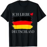 Schwarze Deutschland I Love T-Shirts für Damen Größe S 