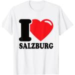 Weiße Emoji T-Shirts mit Salzburg-Motiv für Herren Größe S 