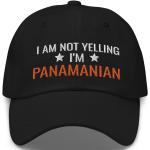 Schwarze Bestickte Panamahüte mit Schnalle für Herren 