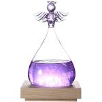 Ichiias Stürme Glas Innovative Engel Dekor Form Wettervorhersage Glasflasche Home Ornament (Lila)