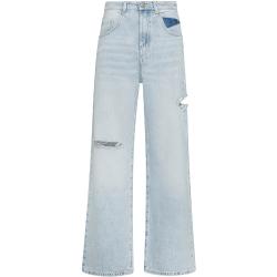 Icon Denim, Poppy Baumwoll Ripped Jeans Blue, Damen, Größe: W28