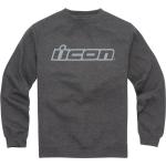 Icon Slant Crewneck Sweatshirt, grau, Größe S