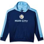 Marineblaue Manchester City Herrenhoodies & Herrenkapuzenpullover aus Polyester Größe M 