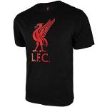 Schwarze Kurzärmelige FC Liverpool T-Shirts für Herren Größe XL 