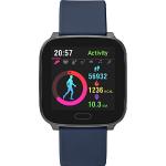 Reduzierte Blaue Wasserdichte Timex Rechteckige Smartwatches aus Metall mit Smart Notifications für Herren 