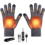 icyant USB-beheizte Handschuhe für Damen und Herren, Winter Hände warme Handschuhe, Touchscreen Handschuhe Winterhandschuhe Sport Warme Handschuhe für drinnen und draußen, Laptop, Büro, Arbeit
