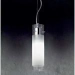 Silberne Moderne Ideal Lux Flam höhenverstellbare Pendelleuchten aus Chrom höhenverstellbar E27 