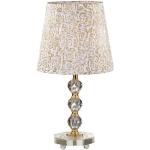 Goldene Ideal Lux Queen Runde Tischlampen & Tischleuchten aus Kristall E27 