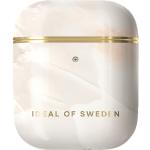 Cremefarbene iDeal of Sweden AirPod Hüllen mit Perlen aus Polycarbonat 
