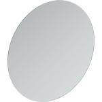 Silberne Runde Badspiegel & Badezimmerspiegel 80 cm aus Aluminium 