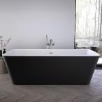 Schwarze Ideal Standard Tonic Körperform-Badewannen matt 180x80 