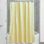 Gelbe Textil-Duschvorhänge aus Textil 