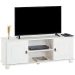 Weiße Idimex Belfort TV-Lowboards & Fernsehtische aus Massivholz Breite 100-150cm, Höhe 0-50cm, Tiefe 0-50cm 