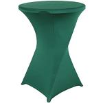 Dunkelgrüne Runde Tischhussen aus Polyester 