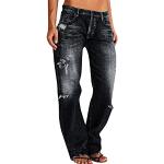 Pinke Vintage Ripped Jeans & Zerrissene Jeans aus Leinen für Damen Größe 5 XL Petite 