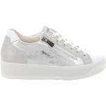Weiße IGI&Co Low Sneaker mit Schnürsenkel aus Leder für Damen Größe 35 