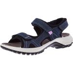 Reduzierte Hellblaue IGI&Co Outdoor-Sandalen mit Riemchen aus Leder für Damen Größe 38 für den für den Sommer 