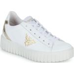 Reduzierte Weiße IGI&Co Low Sneaker aus Leder für Damen Größe 38 mit Absatzhöhe 3cm bis 5cm 