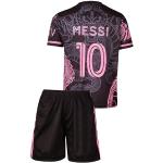 IHIMI Miami Lionel Messi Kinder Trikot #10, Dragon, Komm mit Shorts Fußballfans (10-11 Jahre,164)