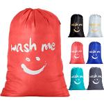 Orange Emoji Smiley Wäschesäcke & Wäschebeutel klappbar 