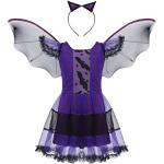 Lila Fledermaus-Kostüme für Kinder Größe 98 