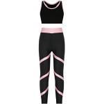 iiniim Mädchen Sport Kleidung Set Jogginganzug Schmetterling Druck Crop Top Oberteile mit Fitness Hose Jogger Tanz Yoga Training M Rosa 170-176