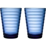 Blaue Skandinavische Iittala Aino Runde Glasserien & Gläsersets aus Glas stapelbar 2-teilig 