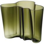 Grüne Skandinavische 16 cm Vasen & Blumenvasen 16 cm aus Glas 