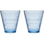 Aquablaue Skandinavische Iittala Kastehelmi Glasserien & Gläsersets aus Glas 