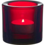 Rote Minimalistische Iittala Kivi Teelichthalter aus Stein 