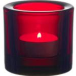 Rote Iittala Kivi Windlichter aus Glas 