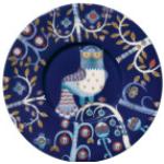 Blaue Iittala Taika Untertassen mit Kaffee-Motiv 
