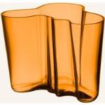 Orange Iittala Alvar Vasen & Blumenvasen aus Kristall mundgeblasen 