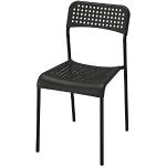 Schwarze IKEA Adde Esszimmerstühle & Küchenstühle 